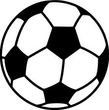 Color soccer ball clipart