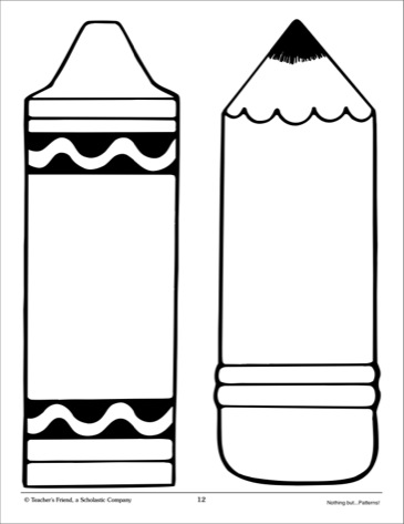 Crayon Template | Free Download Clip Art | Free Clip Art | on ...