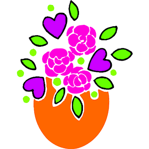 Hearts & Flowers clipart, cliparts of Hearts & Flowers free ...