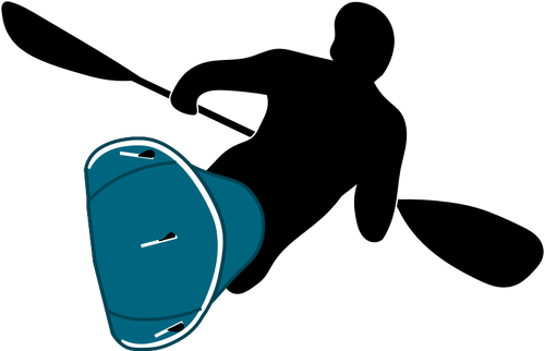 Waveski sport logo vector clip art | Public domain vectors