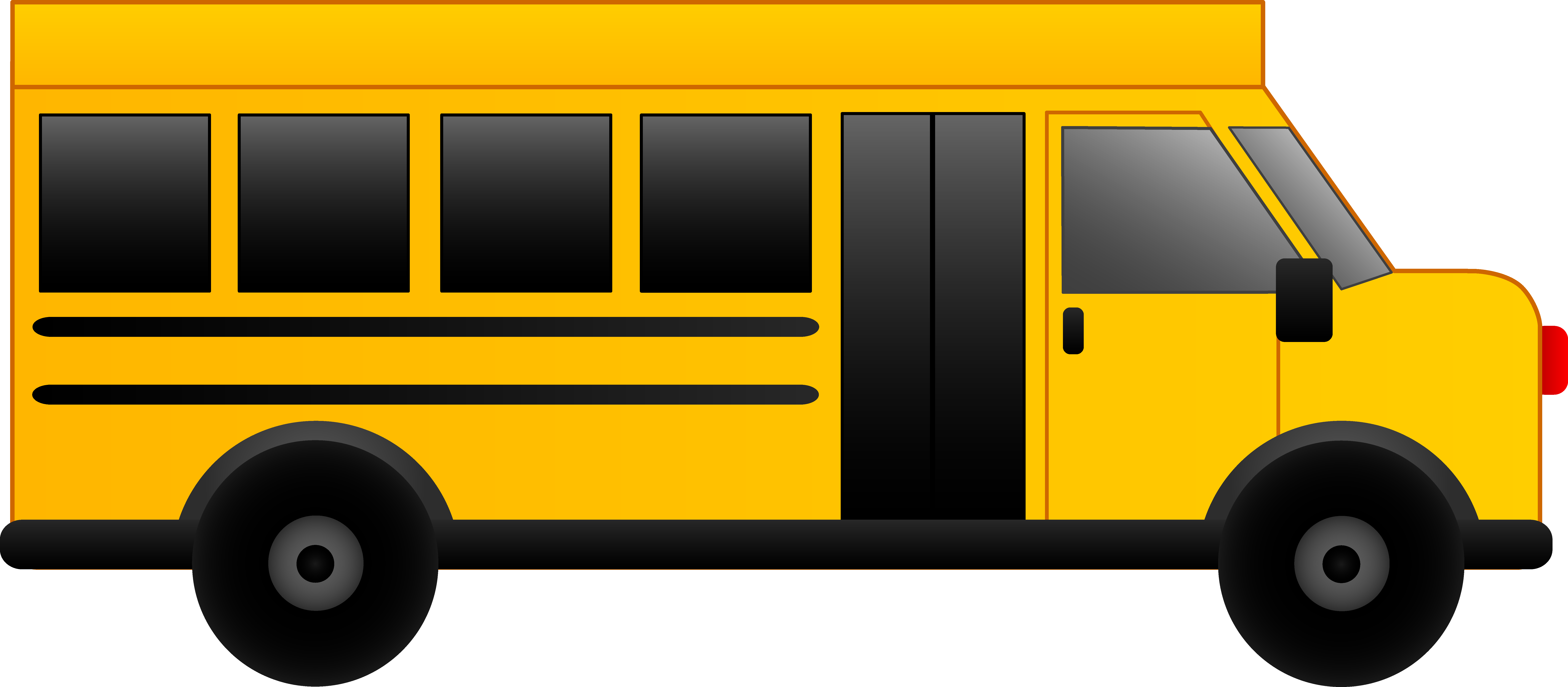 Small school bus clipart