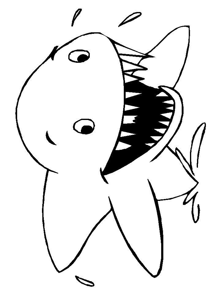 Shark Drawing Template - ClipArt Best