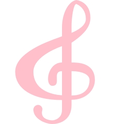 Free pink treble clef icon - Download pink treble clef icon