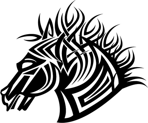 Horse Head Tattoo Designs