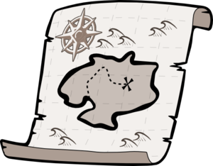 Treasure map clip art