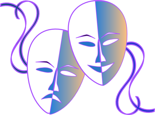 Theatre Masks Clip Art - vector clip art online ...