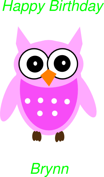 Birthday Owl Clipart