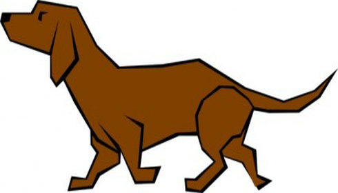 Dog Drawn With Straight Lines Clip Art 3 | Free Vector Download ...