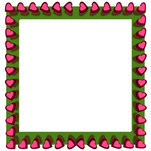 Pink square frame clipart