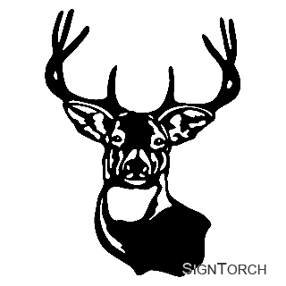 Buck Mule Deer : SignTorch, Turning images into vector cut paths.