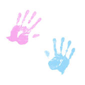 Pix For > Baby Hand Print Clip Art