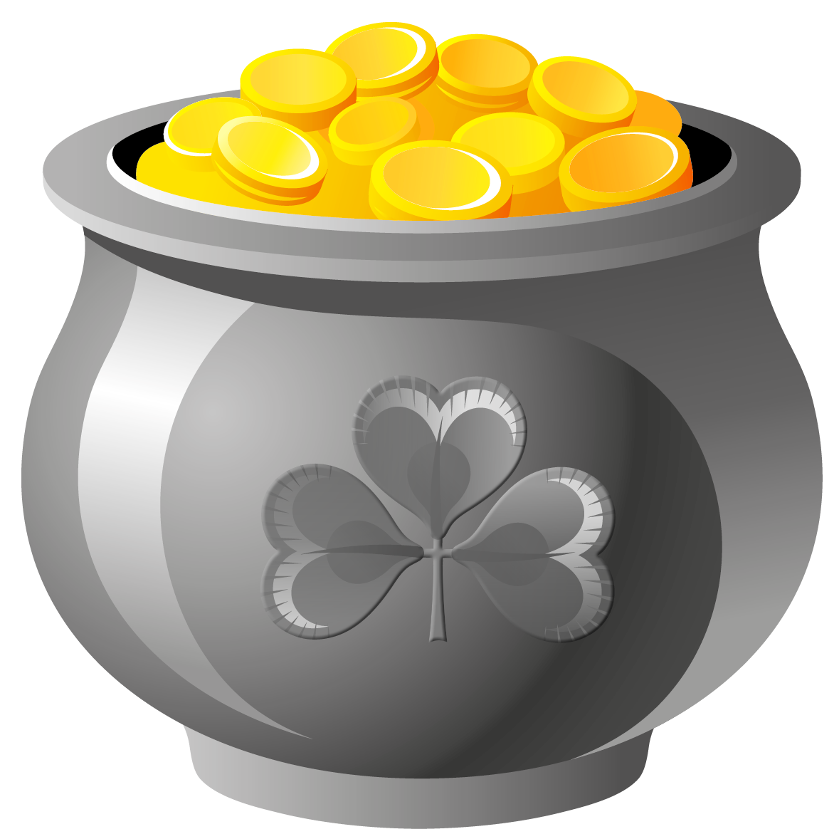 Pot Of Gold Clipart - Tumundografico