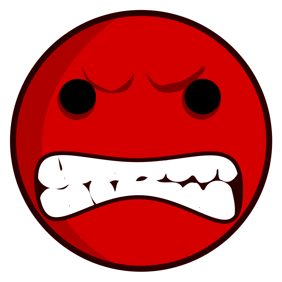 Angry face clip art free