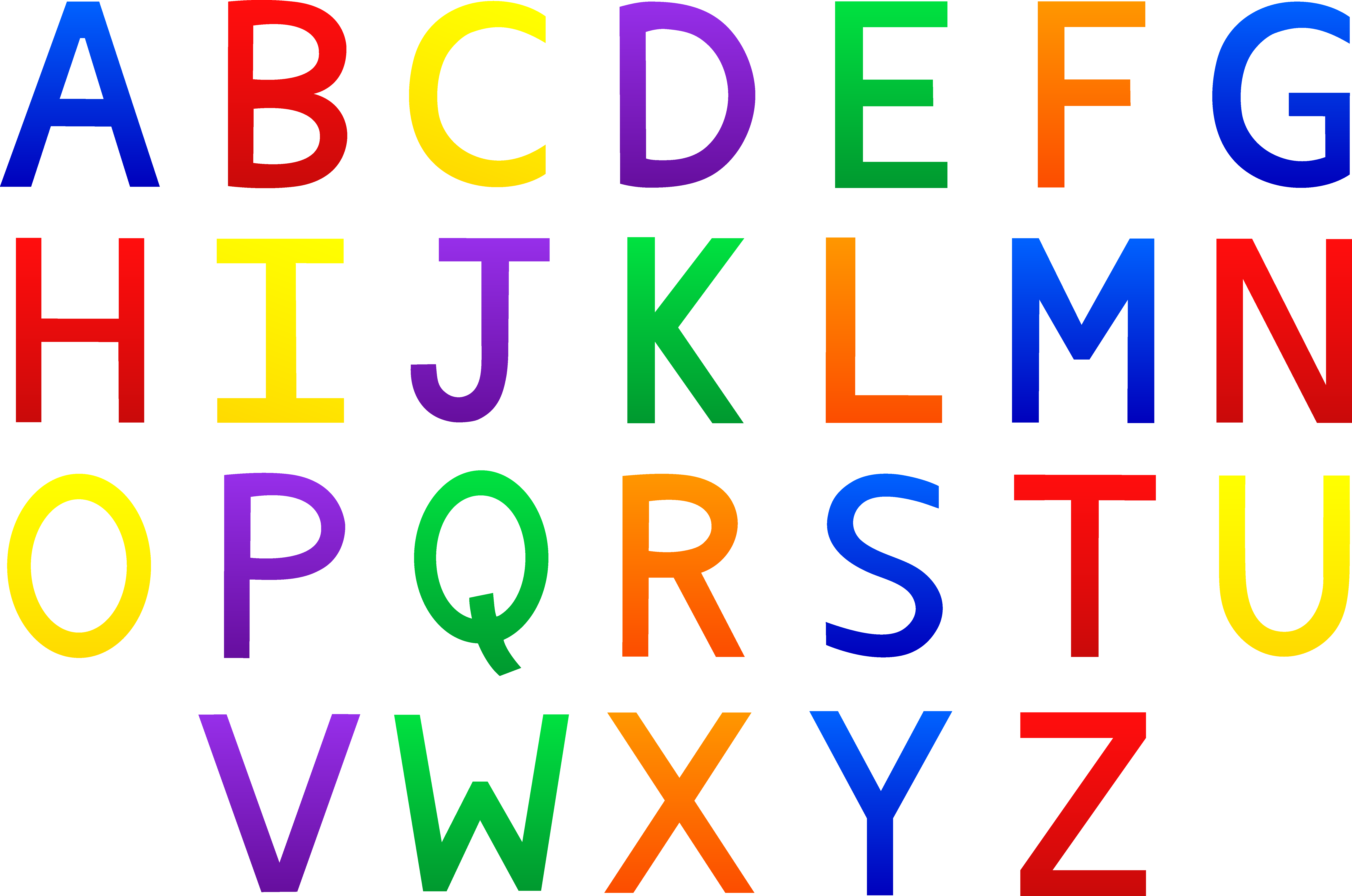 Clipart Alphabet - Tumundografico