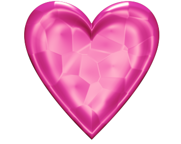 Bright Pink Valentine Heart Transparent Background - Valetine clip ...