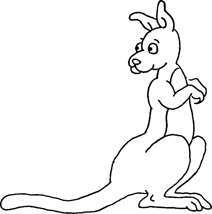 Pictures Of A Cartoon Kangaroo - ClipArt Best