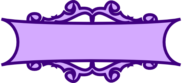 Purple Scroll Clipart