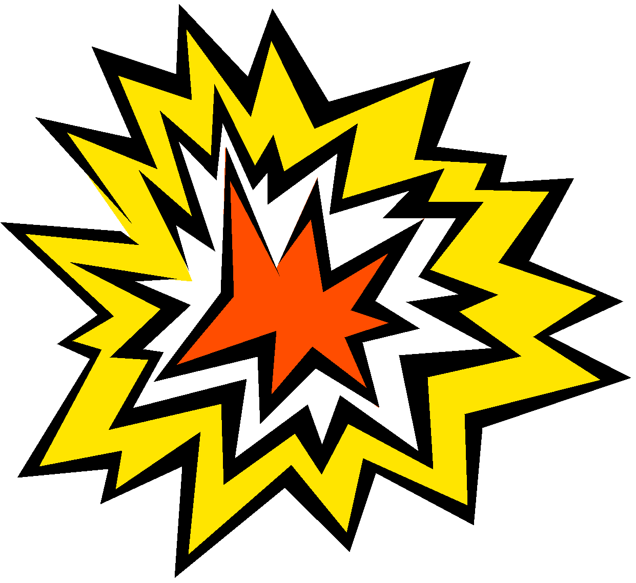 Animated explosion clip art