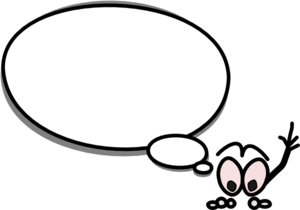 Speech Bubble With Person Pointing Up Clip Art ...