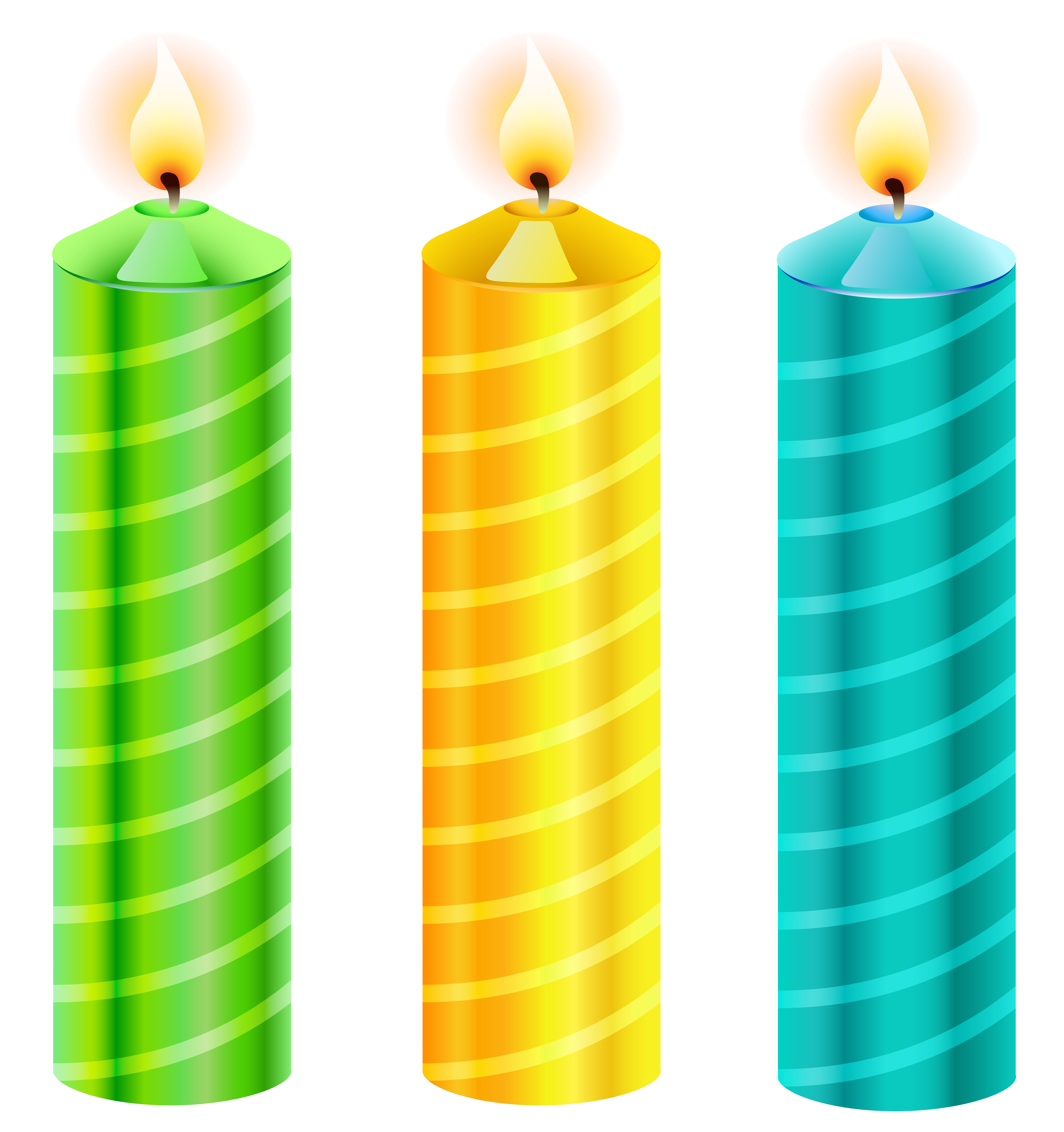 Birthday Candles PNG Vector Clipart Picture