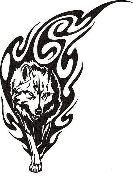 18 Awesome Tribal Wolf Tattoo Only Tribal Clipart Best Clipart Best
