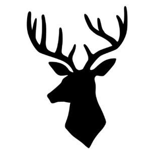 Deer Head Paint Stencil – The Curtain Cottage