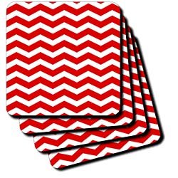 Amazon.com - 3dRose cst_120233_2 Red and White Chevron Zig Zag ...