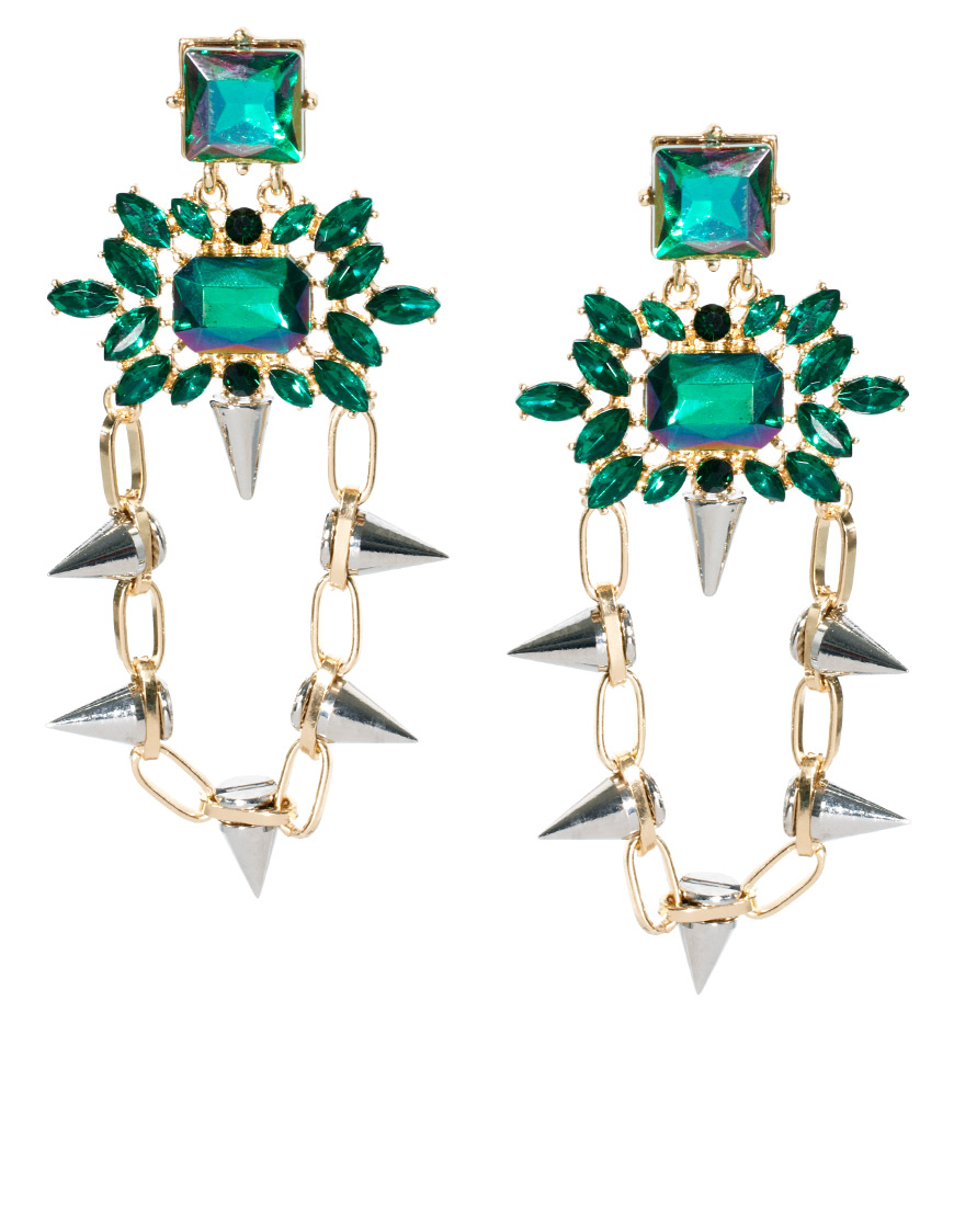 12 Earrings Amazing Design With Faceted Jewels - Fashion Diva Design