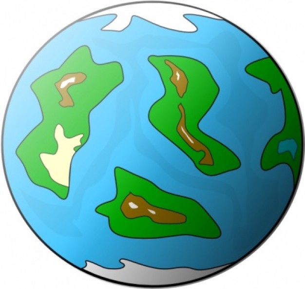 Planet Symbol Globe clip art | Download free Vector