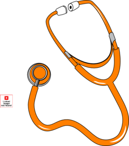 Orange Stethoscope By Pep clip art - vector clip art online ...