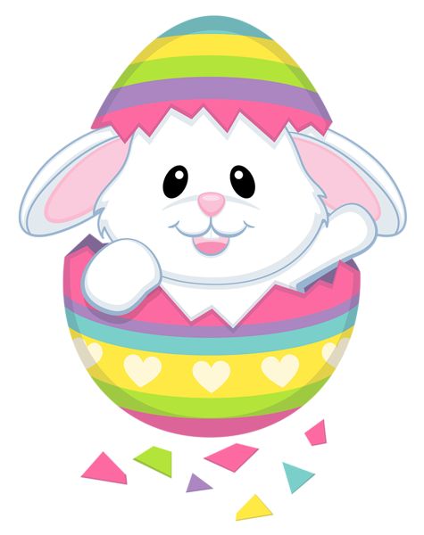 Easter bunny clipart with no background