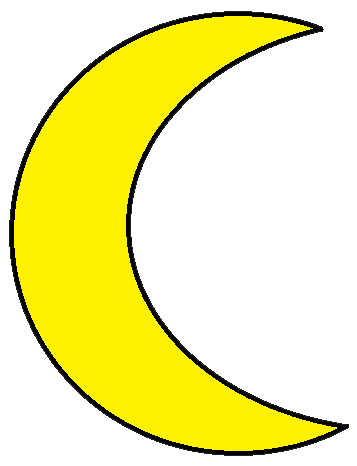 The moon clipart