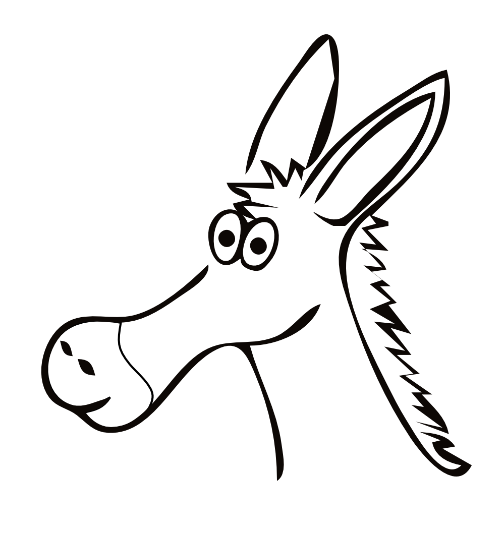 Donkey Drawing - ClipArt Best