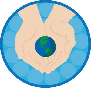Earth Clipart Image - Hands Holding The Earth