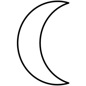 crescent moon clip art - Polyvore