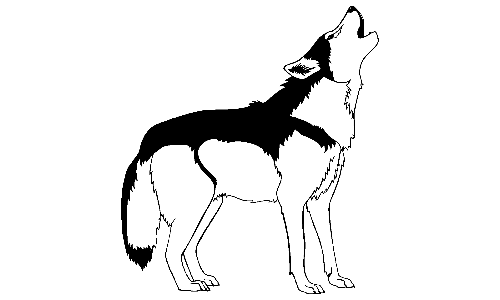 Howling Wolf Cartoon | Free Download Clip Art | Free Clip Art | on