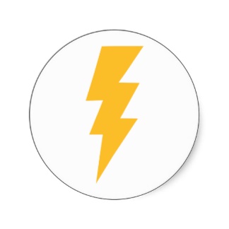 Printable Lightning Bolt Template - ClipArt Best