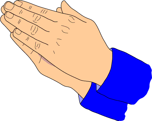 A boy praying to god clipart