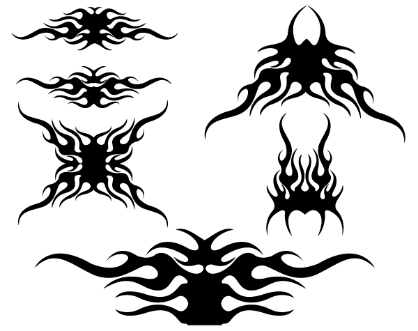 Tribal Flames Vector Design | Download Free vectors | Free Vector ...