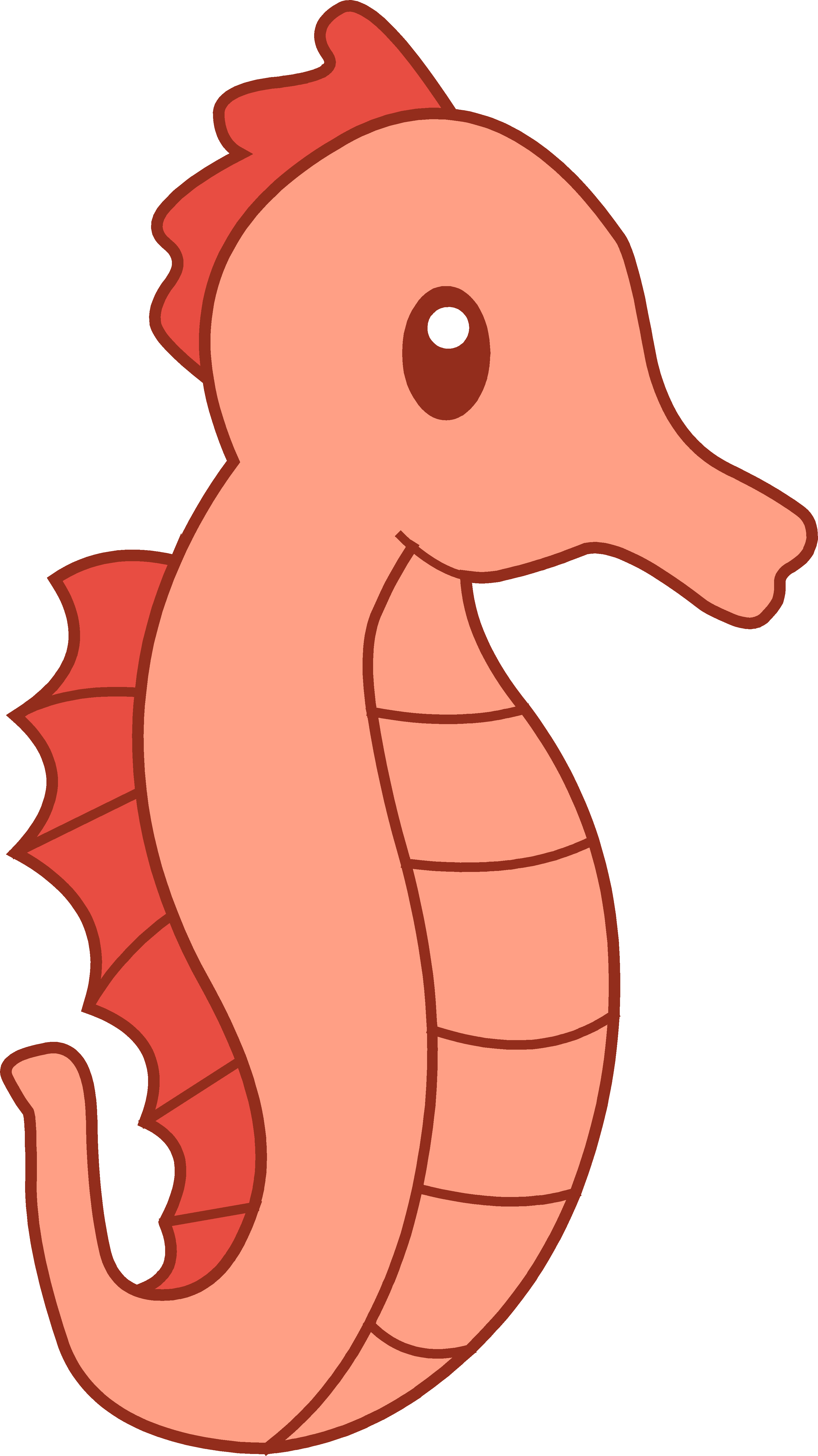 Seahorse clipart transparent background