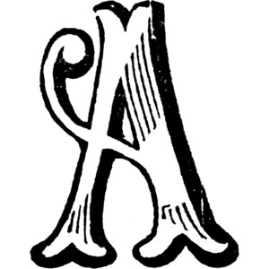 Letter a clip art