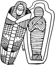 Egyptian coffin clipart