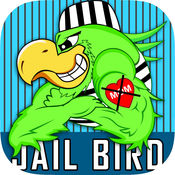 Angry Jail bird challanging tiny wing birds for running battle on ...