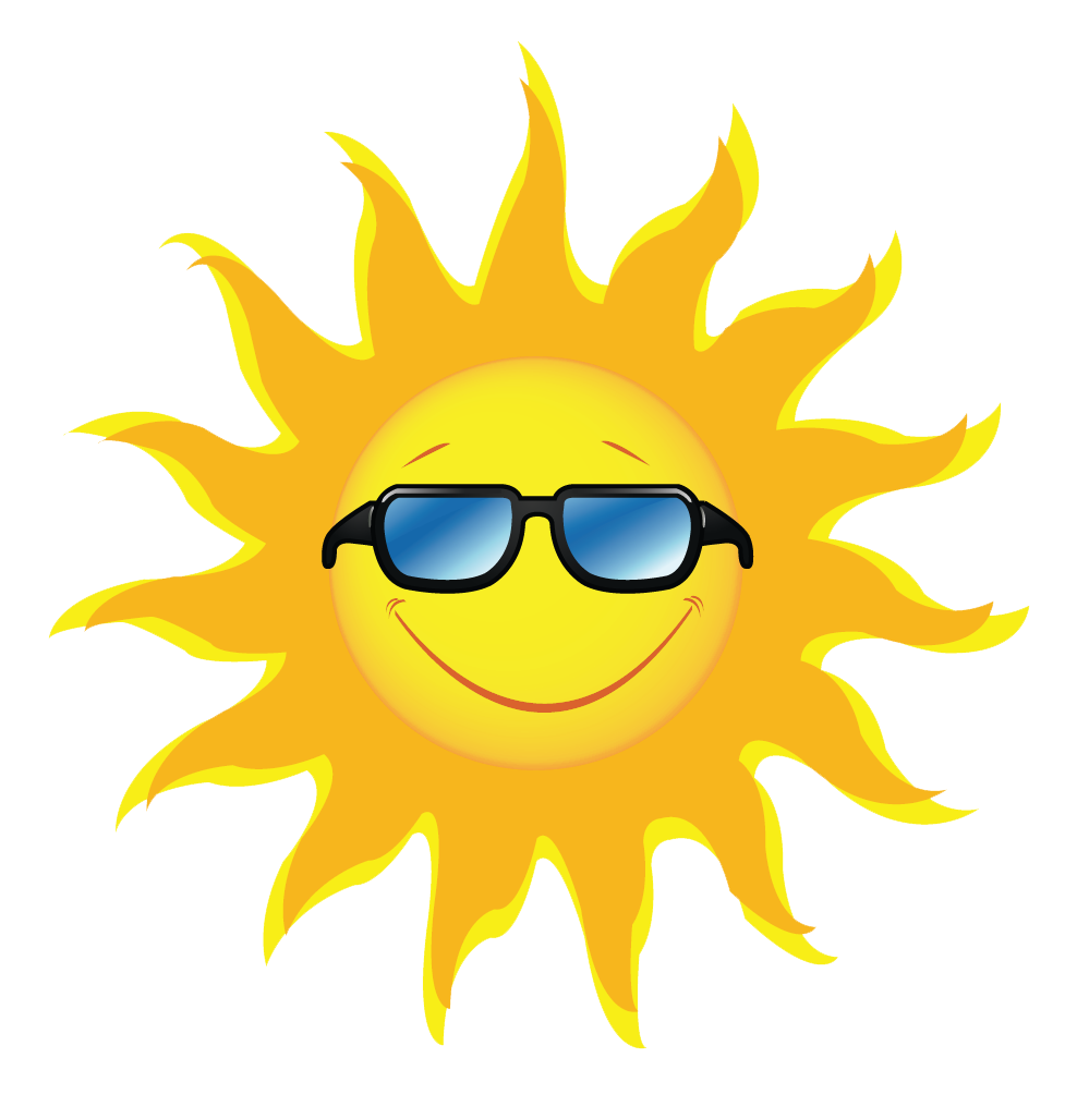 Sun with sunglasses clipart clip art - ClipartFox