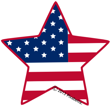 Star American Flag Clipart