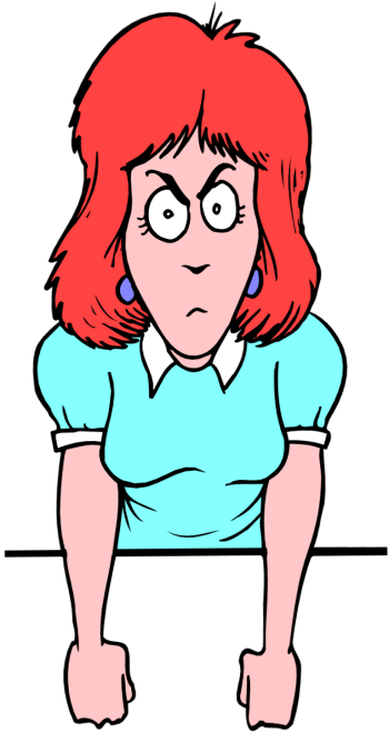 Angry Woman Clipart