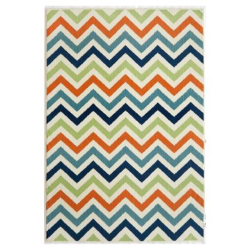 Multicolored Chevron Rug : Target