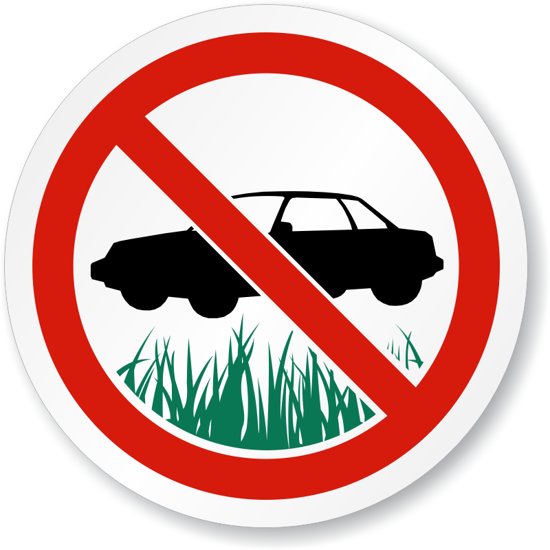 No Parking on the Grass Signs – MyParkingSign