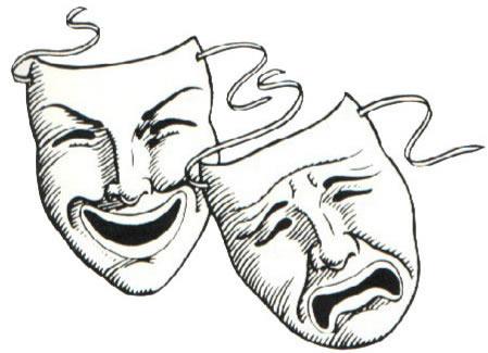 32+ Greek Drama Masks Clipart