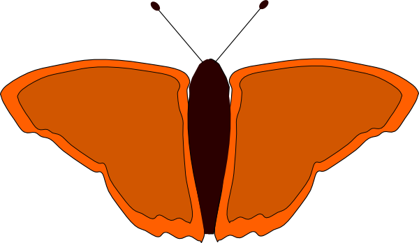 Orange Cartoon Butterfly - ClipArt Best